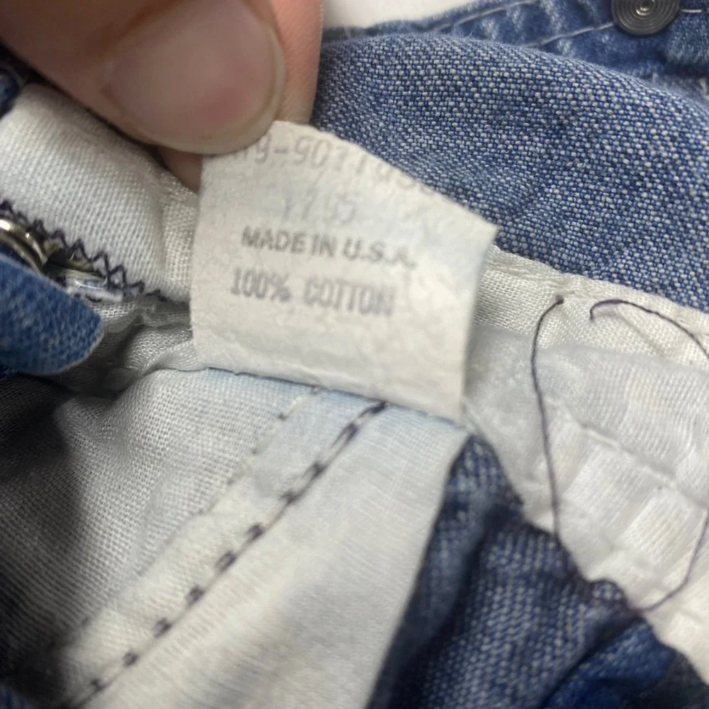 Vintage OshKosh B'gosh Denim Shortalls Vestbak Made in USA Blue 4T